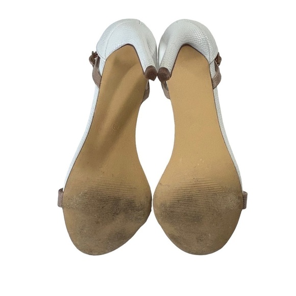 Lulus White/Tan Strappy Heels - Picture 7 of 8